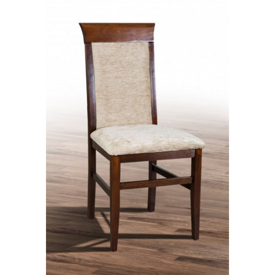 Wooden chair with soft back and seat Mix Furniture Alochka walnut