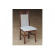 Wooden chair with soft back and seat Mix Furniture Juliana walnut