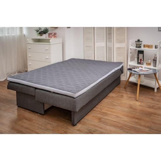 Mattress topper “Fog” Gray-White collection 125x180