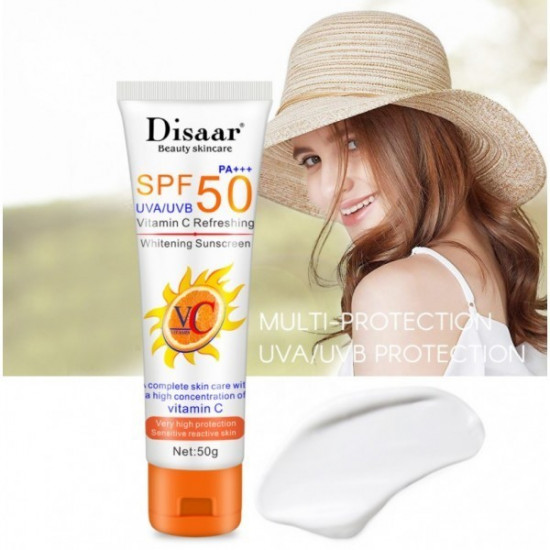  Крем солнцезащитный Disaar Vitamin C Refreshing SPF 50 PA+++ Sunscreen, Famous Care