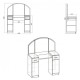 Dressing table 4 Companit White (nymphea alba)