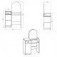 Dressing table 1 Companite White (nymphea alba)