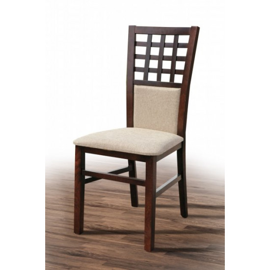 Wooden chair with soft back Mix Furniture Daniel walnut