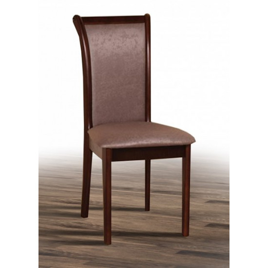 Wooden chair with soft back Mix Furniture Simple dark walnut