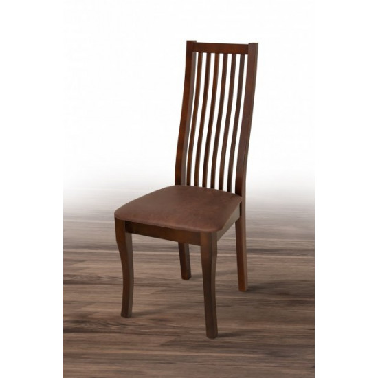 Wooden chair with backrest Mix Furniture Jasmine dark walnut