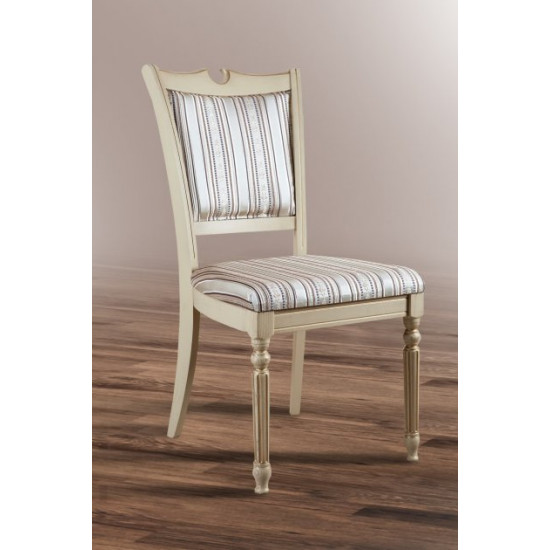 Wooden chair with soft back Mix Furniture Sicily woven bone