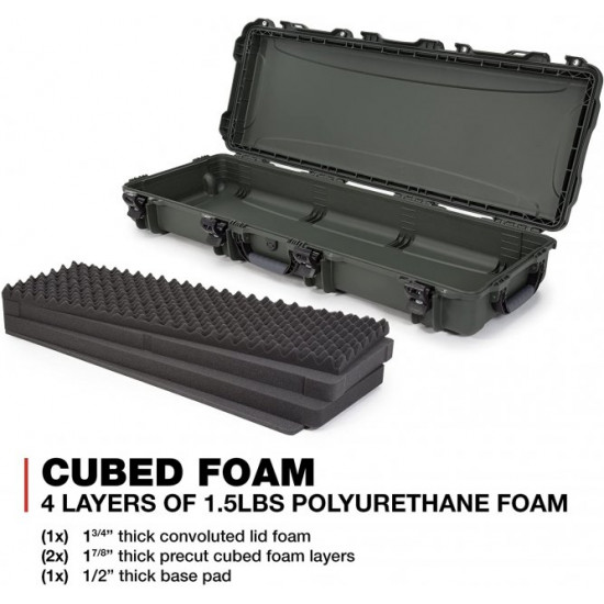 Waterproof plastic case with foam Nanuk Case 990 With Foam Olive (990-1006)