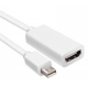 Адаптер-перетворювач для MacBook IMac ноутбуків ПК Mini DisplayPort в HDMI, білий