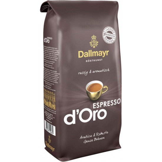  Кофе в зернах Dallmayr Espresso d`Oro Обжаренный 1 кг (4008167154679)