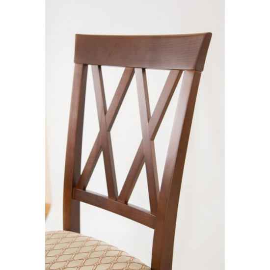 Wooden chair with backrest Mix Furniture Venice walnut