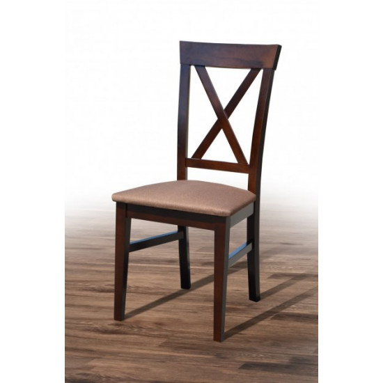 Wooden chair with back Mix Furniture Cascade dark walnut