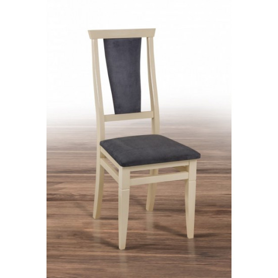 Wooden chair with soft back Mix Furniture Chumak ivory solo