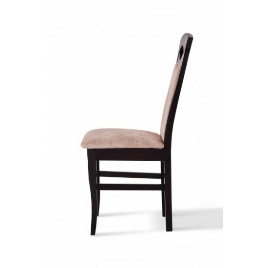 Wooden chair with backrest Mix Furniture Milan wenge - chocolate