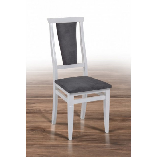 Wooden chair with soft back Mix Furniture Chumak white solo