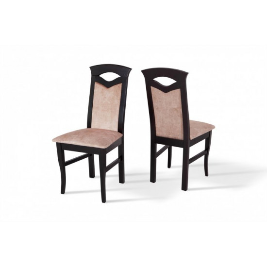 Wooden chair with backrest Mix Furniture Milan wenge - chocolate