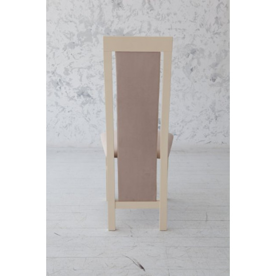 Wooden chair with back Mix Furniture Katrin ivory