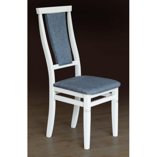 Wooden chair with soft back Mix Furniture Chumak white argo