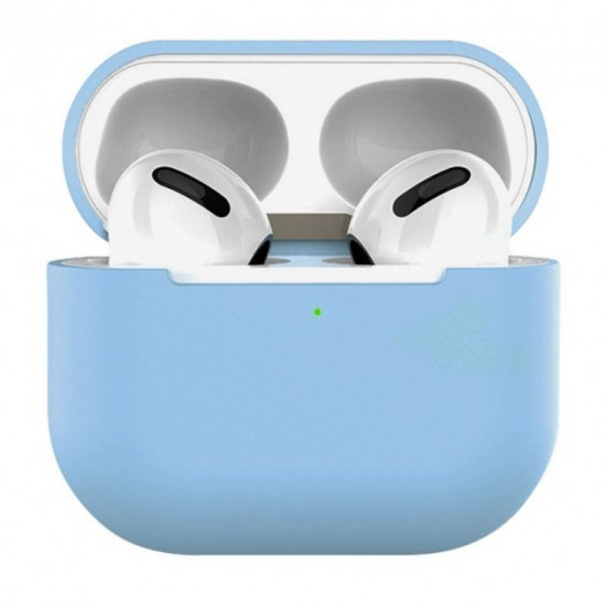  Голубой силиконовый Чехол для наушников AirPods 3 QA Case