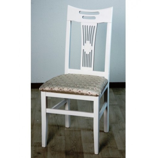 Wooden chair with wooden back Mix Furniture Julia white