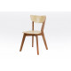 Wooden chair with backrest Mix Furniture Ronda walnut