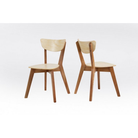 Wooden chair with backrest Mix Furniture Ronda walnut