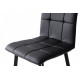 Wooden chair with soft back Mix Furniture Trinity black