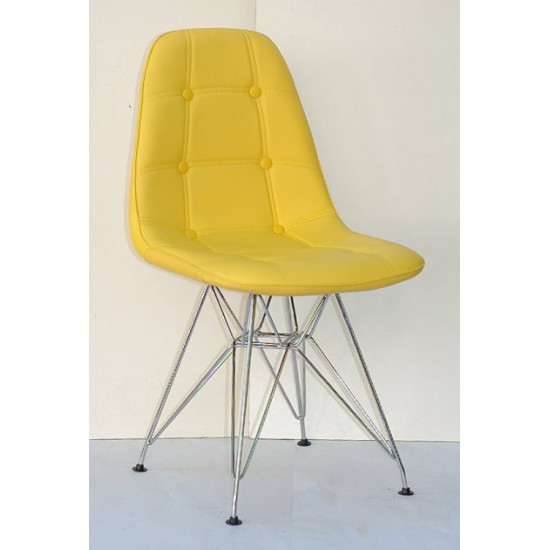 Chair Alex CH-ML Eco leather Onder Mebli Yellow 12