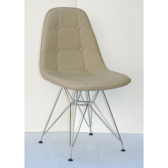 Chair Alex CH-ML Eco leather Onder Mebli Beige 06