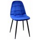 Chair Alex Metal-BK Velvet Onder Mebli Blue B-1