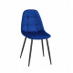 Chair Alex Metal-BK Velvet Onder Mebli Blue B-6