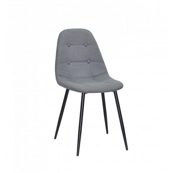 Chair Alex Metal-BK Viscose Onder Mebli Gray K-11