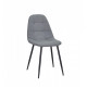 Chair Alex Metal-BK Viscose Onder Mebli Gray K-11