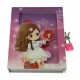 Notebook for girls with a lock 16.5x13x3.5 cm 30734A