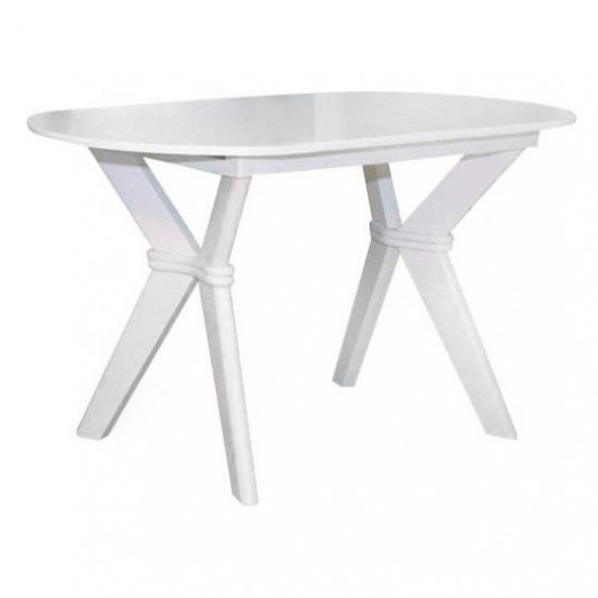 Dining folding table wood+MDF Brighton 1290(+340)x810x760 mm Mix Mebli color White