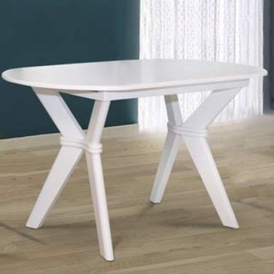 Dining folding table wood+MDF Brighton 1290(+340)x810x760 mm Mix Mebli color White