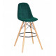 Chair Peter BAR 75 Velvet Onder Mebli Green B-1003