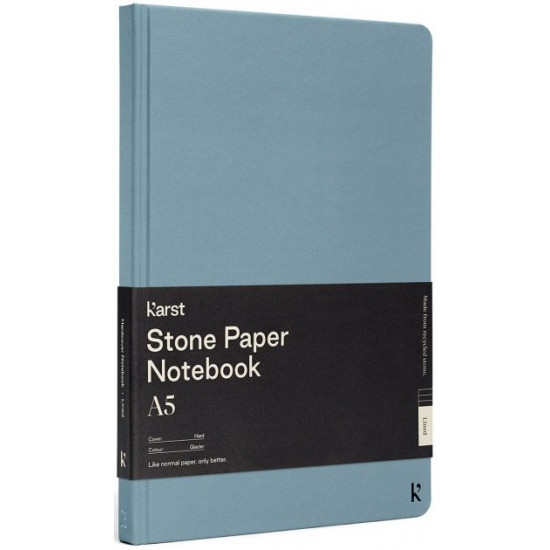 Notebook Karst Notebook A5 144 pages lined Blue Glacier (754169024482)