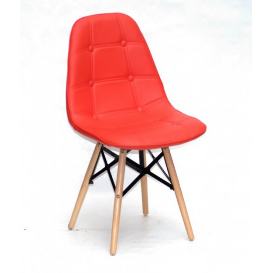 Chair Alex XXL Eco leather Onder Mebli Red 05