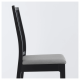 Kitchen stool EKEDALEN IKEA 004.343.95 black / gray