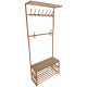 Metal hallway CHC2 J3 LOFT Metacam 60x30x192 cm Brown