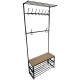 Metal hallway CHC2 J3 LOFT Metacam 60x30x192 cm Black Matt