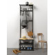 Metal hallway CHC2 J3 LOFT Metacam 60x30x192 cm Black Matt