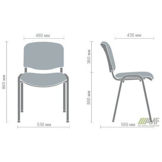 Chair AMF Iso black A-02 011012