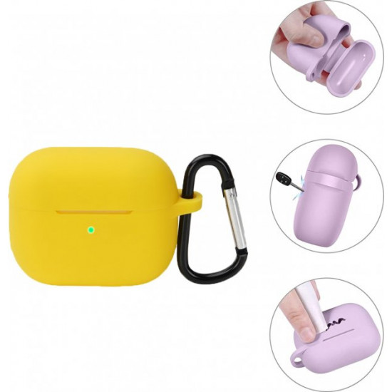  Чехол Silicon BeCover для Apple AirPods (3nd Gen) Yellow (BC_707233)