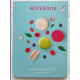 Notebook for notes A5, 72 sheets, square 08754