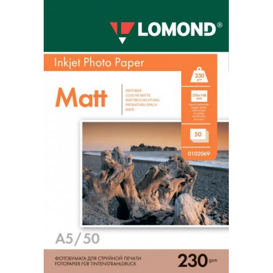 Paper for inkjet printers matte Lomond 230 g/m 210x148 50 l (0102069)