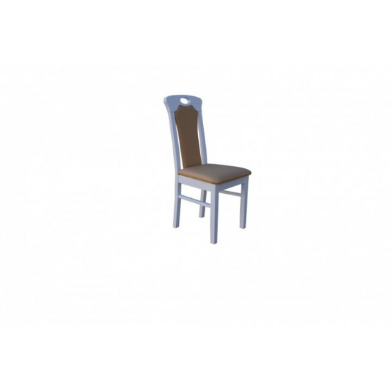 Wooden dining chair ZHUR-23 Skif white soft