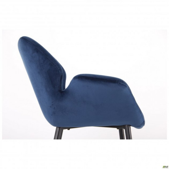 Armchair AMF Alphabet M black/royal blue 547270