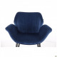 Armchair AMF Alphabet M black/royal blue 547270