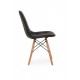 Artificial leather chair Vetro Mebel M-01 for kitchen, cafe, bar Black